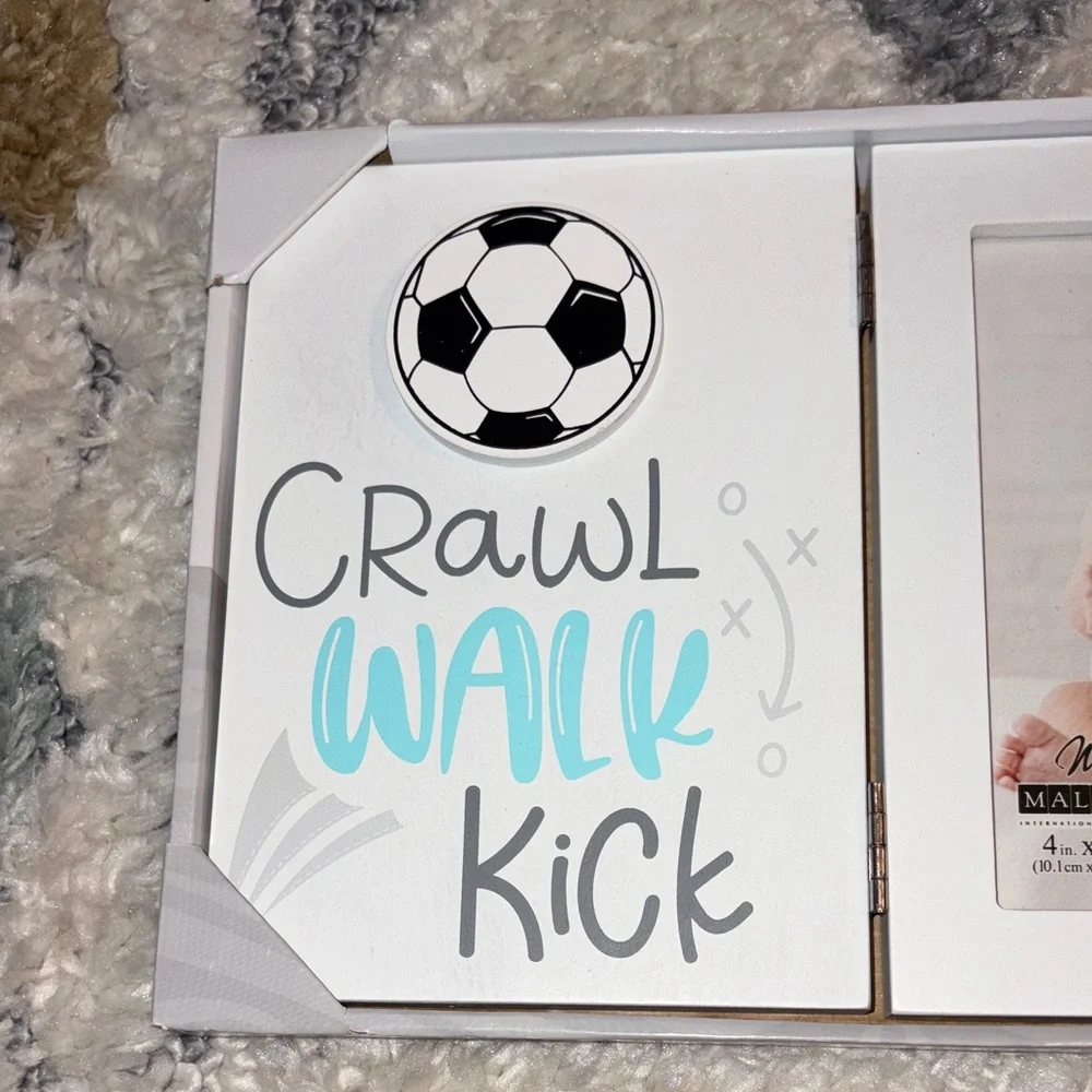 Malden Soccer Themed Photo Frame: Crawl, Walk, Kick